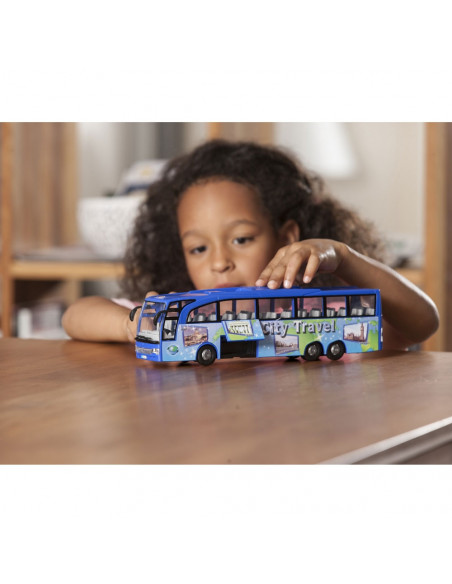 Autobuz Dickie Toys Touring Bus albastru,S203745005-BL