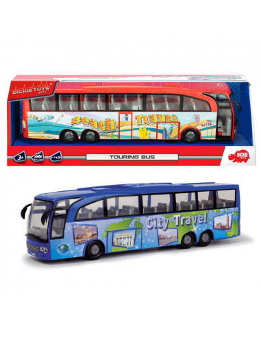 Autobuz Dickie Toys Touring Bus albastru,S203745005-BL