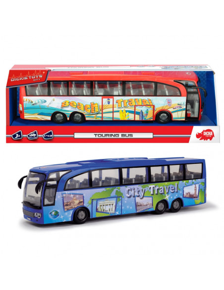 Autobuz Dickie Toys Touring Bus albastru,S203745005-BL