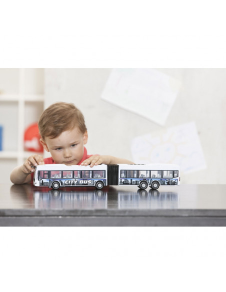 Autobuz Dickie Toys City Express Bus alb,S203748001-WH