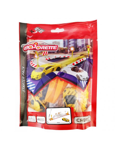 Pista de masini Majorette Creatix Starter Pack cu 1 masinuta
