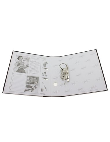 Biblioraft plastifiat A4, 75 mm Daco BP175A, Albastru