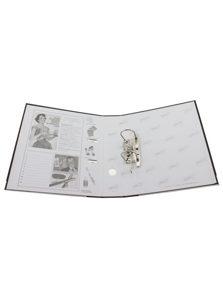 Biblioraft plastifiat A4, 75 mm Daco BP175A, Albastru