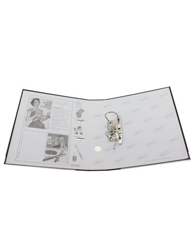 Biblioraft plastifiat A4, 50 mm Daco BP150AM, Albastru mediu