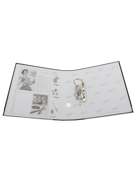 Biblioraft plastifiat A4, 50 mm Daco BP150AM, Albastru mediu