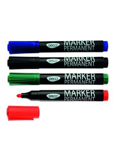Marker permanent Daco MK130/4, 4 buc./set 2