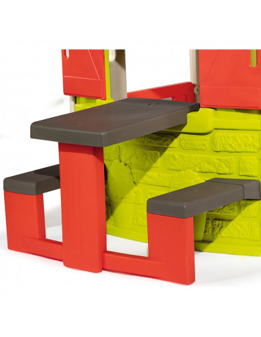 Masa de picnic cu doua banci Smoby pentru casuta Jura