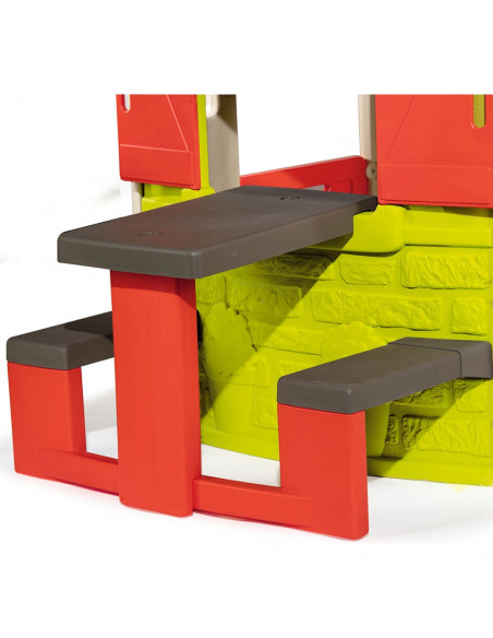 Masa de picnic cu doua banci Smoby pentru casuta Jura