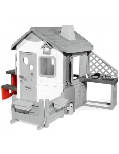 Masa de picnic cu doua banci Smoby pentru casuta Jura