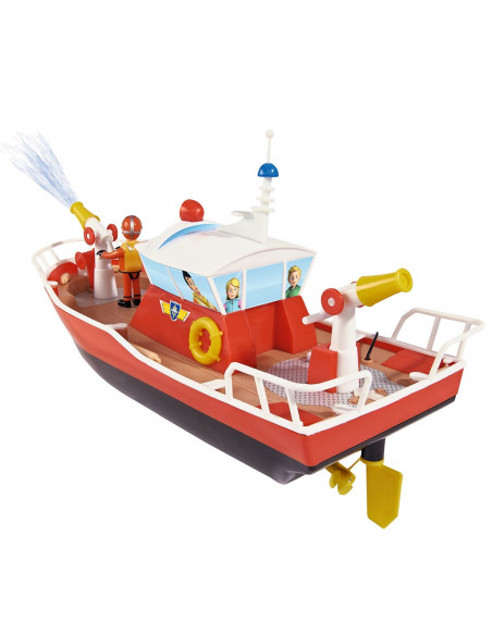 Barca Dickie Toys Fireman Sam Titan cu telecomanda si figurina Barca Dickie Toys Fireman Sam Titan cu telecomanda si figurina