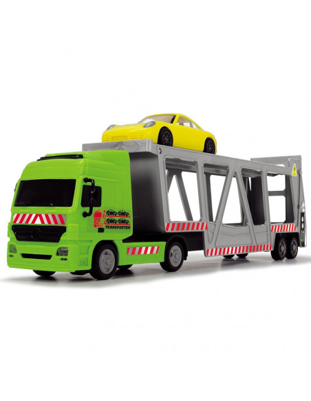 Camion Dickie Toys cu trailer si 2 masini Porsche,S203747005