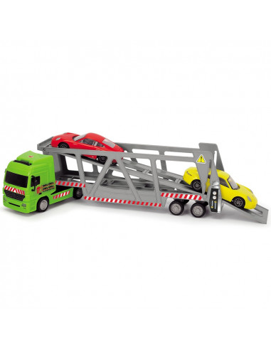 Camion Dickie Toys cu trailer si 2 masini Porsche,S203747005