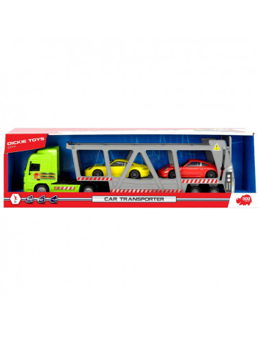 Camion Dickie Toys cu trailer si 2 masini Porsche,S203747005