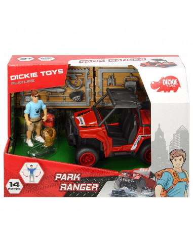 Masina Dickie Toys Playlife Park Ranger cu figurina si