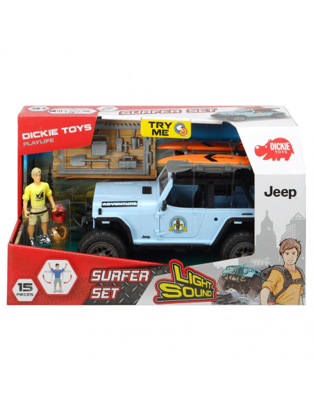 Masina Dickie Toys Playlife Surfer Set cu figurina si