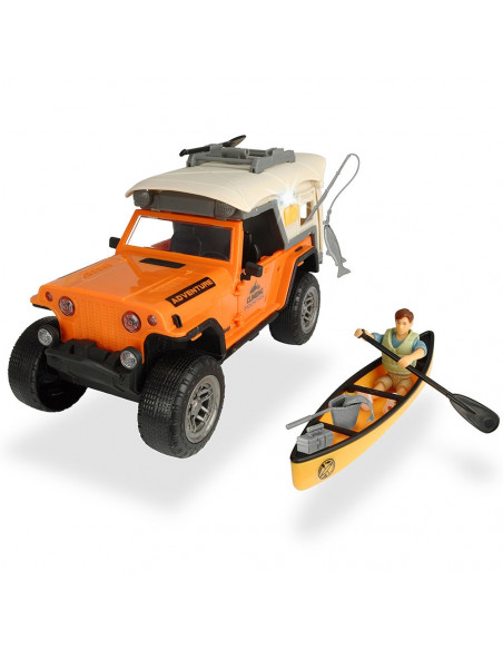 Masina Dickie Toys Playlife Camping Set cu figurina si