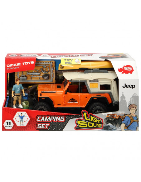 Masina Dickie Toys Playlife Camping Set cu figurina si