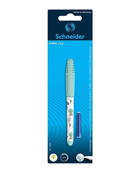 Stilou Schneider Zippi + 1 x rezerva/blister, Vernil