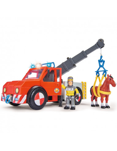 Masina de pompieri Simba Fireman Sam Phoenix cu figurina, cal