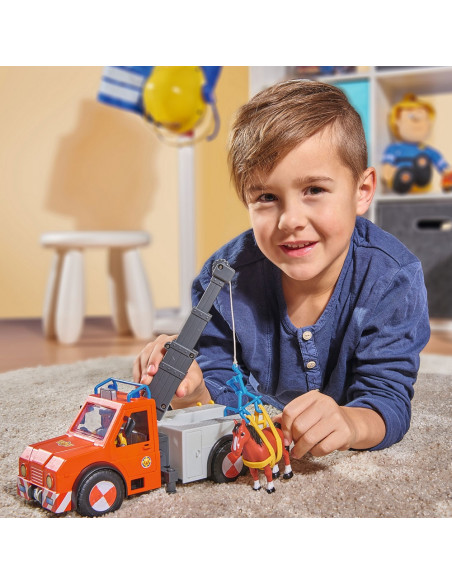 Masina de pompieri Simba Fireman Sam Phoenix cu figurina, cal