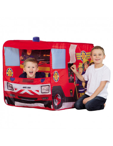 Cort de joaca John Fireman Sam Fire Truck Sam cu girofar