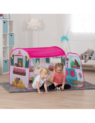 Cort de joaca John Caravan cu calut Schleich 100x70x80