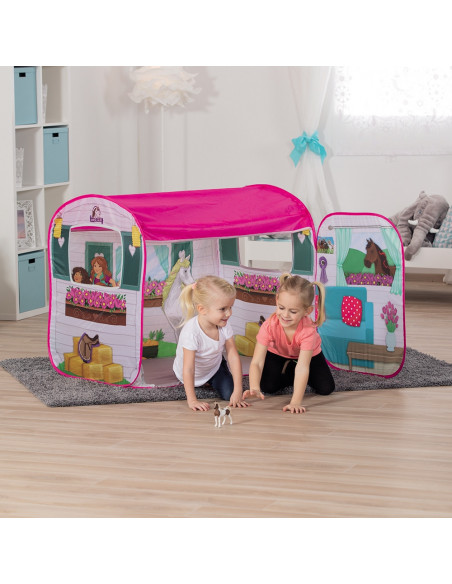 Cort de joaca John Caravan cu calut Schleich 100x70x80