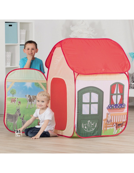 Cort de joaca John Farm cu figurina Schleich 72x72x105