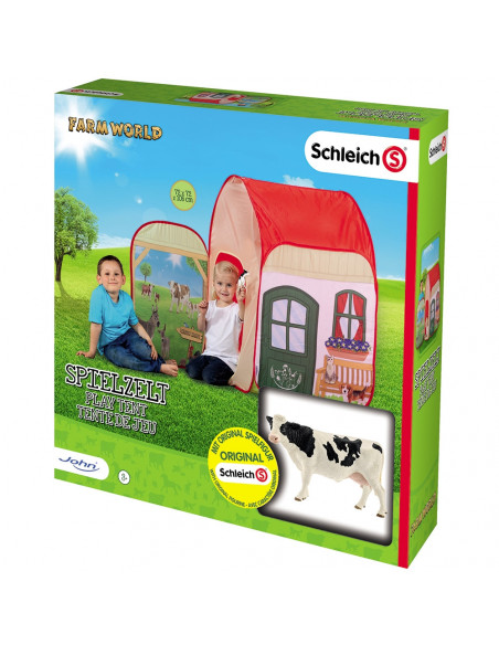 Cort de joaca John Farm cu figurina Schleich 72x72x105