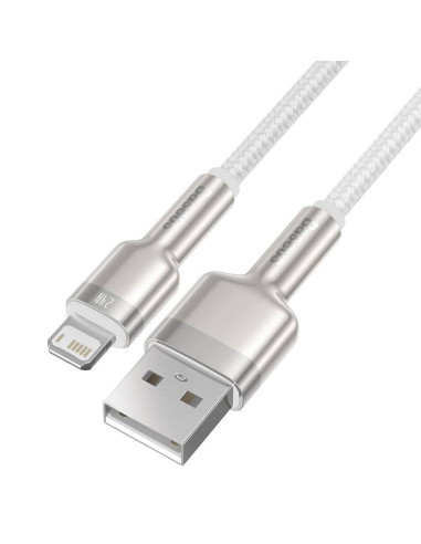 CALJK-B02,CABLU alimentare si date Baseus Cafule Metal, Fast Charging Data Cable pt. smartphone, USB la Lightning Iphone 2.4A, b