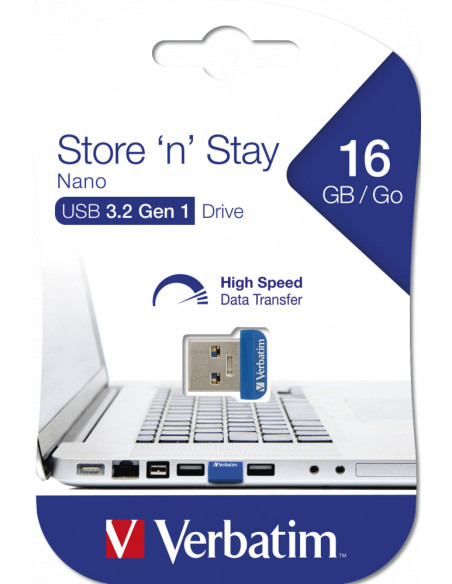 98709,USB DRIVE 3.0 NANO STORE ` N` STAY 16GB "98709" (TIMBRU VERDE 0.03 LEI)