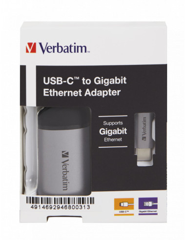 49146,CABLU ETHERNET VERBATIM, USB-C, CABLU 10CM "49146" (TIMBRU VERDE 0.18 LEI)