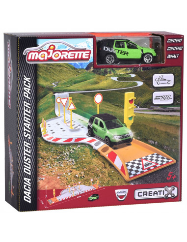 Pista de masini Majorette Creatix Street Set cu 1 Masinuta