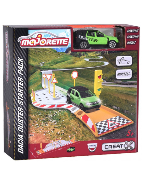 Pista de masini Majorette Creatix Street Set cu 1 Masinuta