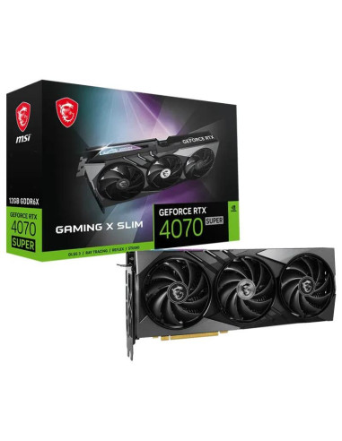 GEFORCE RTX 4070 SUPER 12G GAMING X SLIM,PLACI VIDEO MSI GeForce RTX4070 SUPER 12GB GAMING X SLIM "GEFORCE RTX 4070 SUPER 12G GA