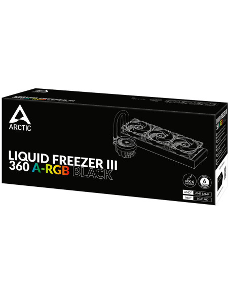ACFRE00144A,COOLER Arctic "Liquid Freezer III 360ARGB", racire lichid, skt. Intel LGA 1700, AMD AM5/AM4, radiator aluminiu, pomp