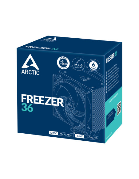 ACFRE00121A,COOLER Arctic "Freezer 36",racire aer, HDT heatpipe, skt. Intel LGA 1700, AMD AM5/AM4, fan 120mm, "ACFRE00121A"