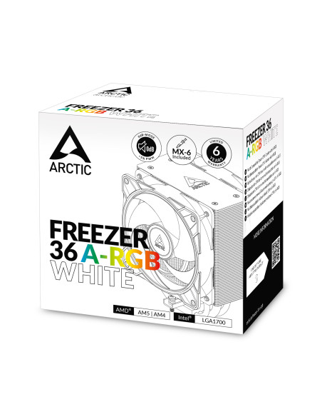 ACFRE00125A,COOLER Arctic "Freezer 36 A-RGB ",racire aer, HDT heatpipe, skt. Intel LGA 1700, AMD AM5/AM4, fan 120mm, LED ARGB, a