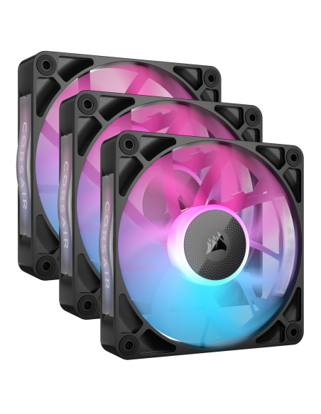 CO-9051018-WW,VENTILATOR Corsair iCUE LINK RX120 3x120mm RGB NEGRU, viteza 0.400-2100 RPM +/- 10%, Airflow: 10.5-74.2 CFM, Presi