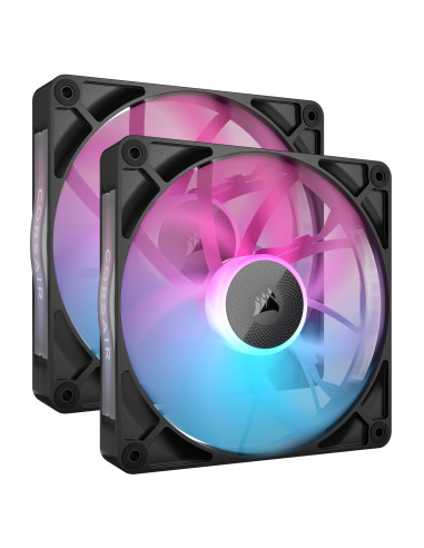 CO-9051020-WW,VENTILATOR Corsair iCUE LINK RX140 2x140mm RGB NEGRU, viteza 0.300-1700 RPM +/- 10%, Airflow: 18.1-95.7 CFM, Presi