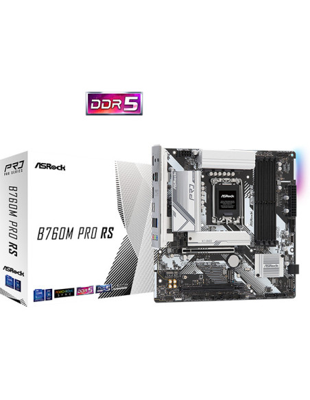 B760M PRO RS,Placa de baza Asrock MB Asrock B760M Pro RS LGA1700 DDR5 "B760M PRO RS"
