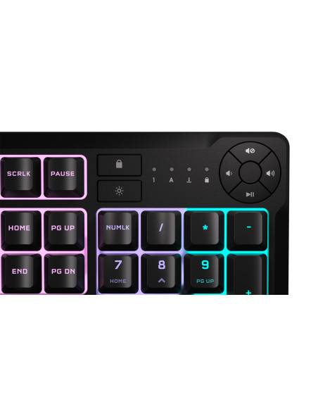 CH-9226C65-NA,Corsair K55 CORE RGB, 1.82m, 10 zone RGB, Negru "CH-9226C65-NA"