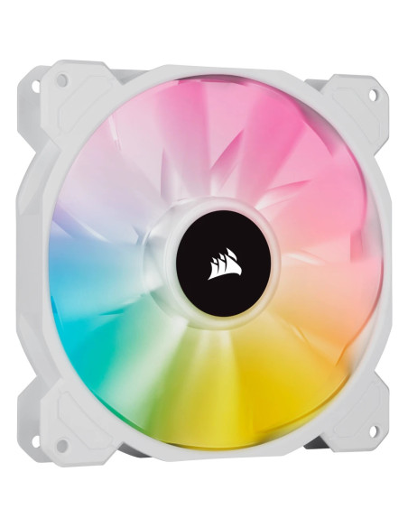 CO-9050139-WW,Ventilator Corsair iCUE SP140 RGB ELITE Performance 140mm PWM, kit 2 buc, include Lighting Node CORE, Alb "CO-9050