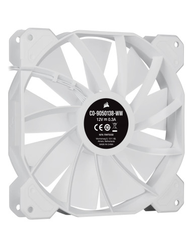 CO-9050139-WW,Ventilator Corsair iCUE SP140 RGB ELITE Performance 140mm PWM, kit 2 buc, include Lighting Node CORE, Alb "CO-9050