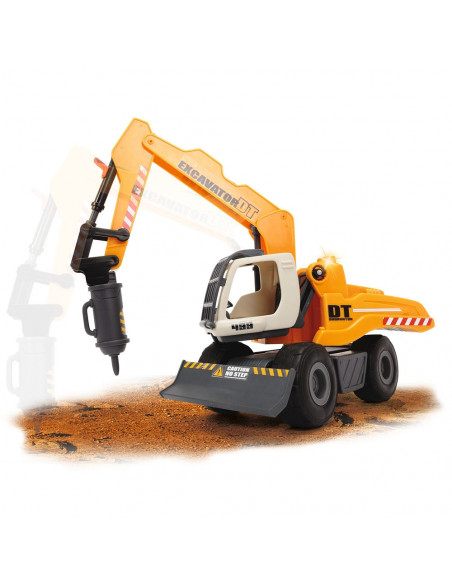 Excavator Dickie Toys DT 433 cu accesorii,S203726001