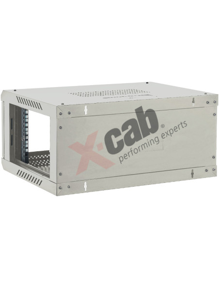 Xcab-4U45S.7035,Cabinet metalic de perete 19", tip rack wallmount, 4U 600x450 mm, Xcab Gri "Xcab-4U45S.7035"