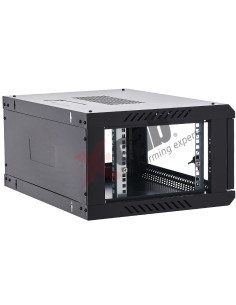 Xcab-4U45S.9004,Cabinet metalic de perete 19", tip rack wallmount, 4U 600x450 mm, Xcab Negru "Xcab-4U45S.9004" 2