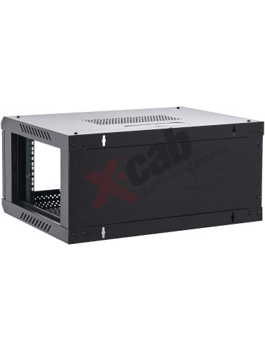 Xcab-4U45S.9004,Cabinet metalic de perete 19", tip rack wallmount, 4U 600x450 mm, Xcab Negru "Xcab-4U45S.9004"