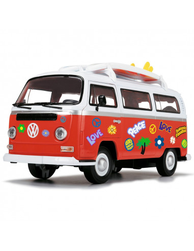 Masina Dickie Toys Volkswagen Surfer Van cu accesorii,S203776001