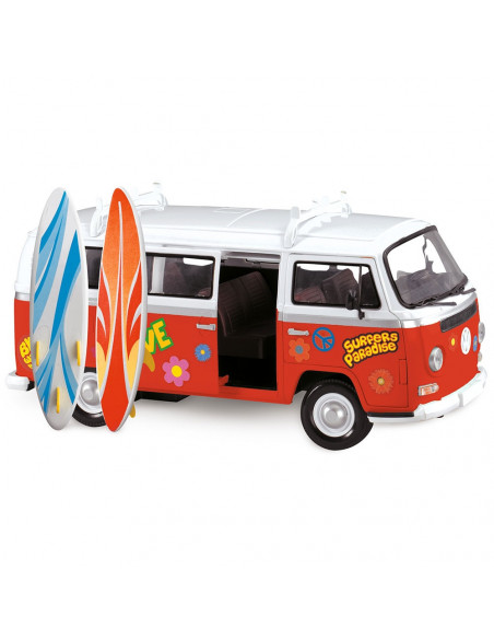 Masina Dickie Toys Volkswagen Surfer Van cu accesorii,S203776001
